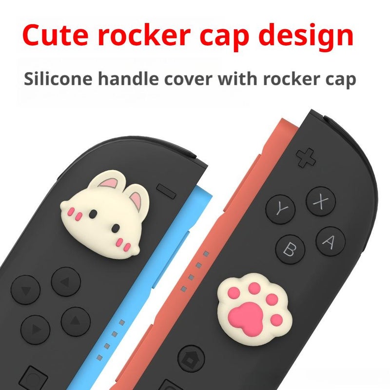 Cute Rabbit Pink Case for Nintendo Switch 2, 2025 New Model Compatible, PC Split Protective Cover, Full Protection, Slim & Shock - Resistant, Easy to Install & Remove, Anti - Scratch & Anti - Dust - Image 3